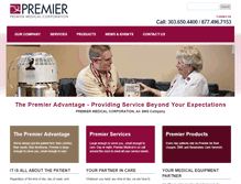 Tablet Screenshot of premiermedicalcorp.com